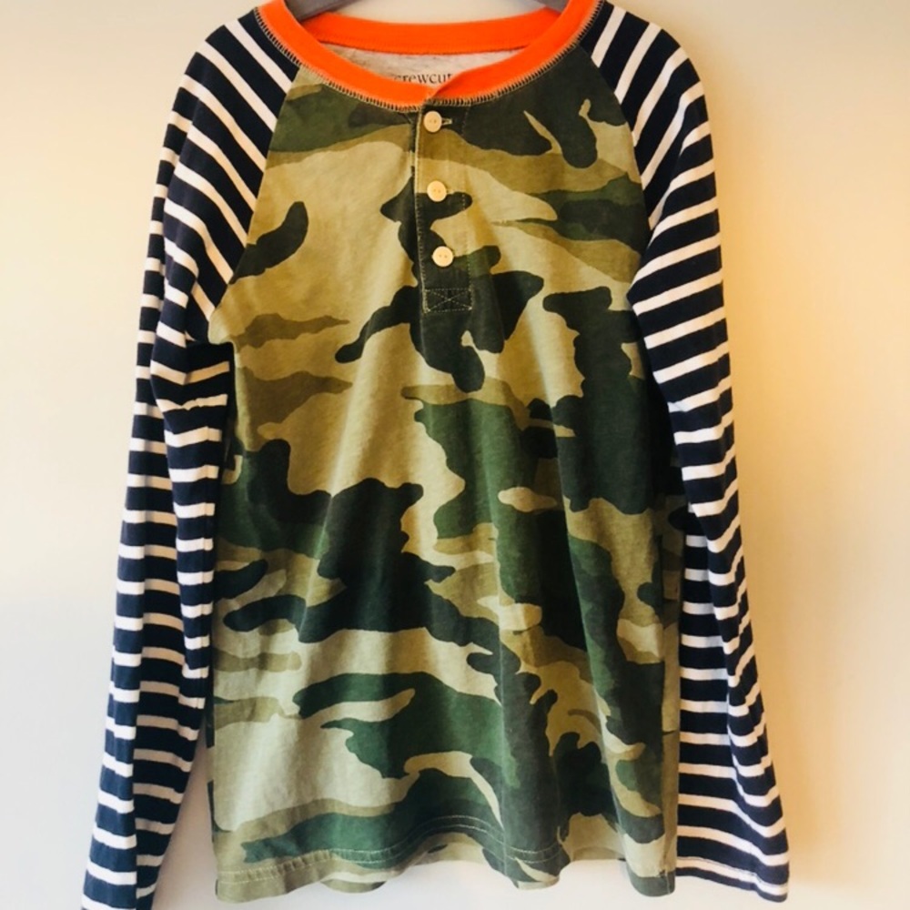 Crewcuts camouflage pattern boy’s long sleeve top